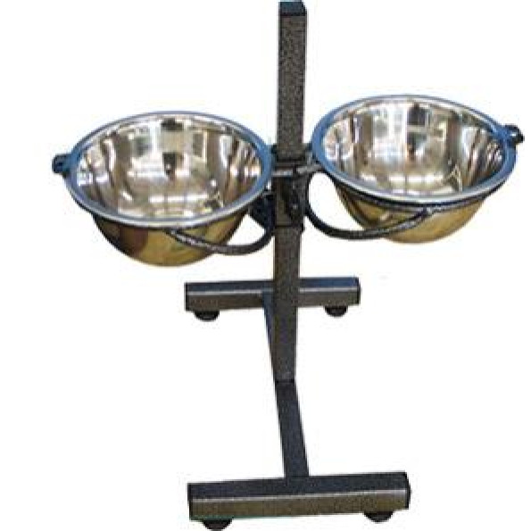 Стійка 2 миски 26 см x h50 см 2,9 л Стійка 2 миски 26 см x h50 см 2,9 л