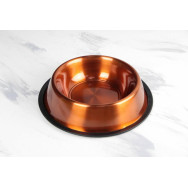 Миска для собак кольоровий метал на резинці d22см1500мл Миска для собак кольоровий метал на резинці d22см1500мл