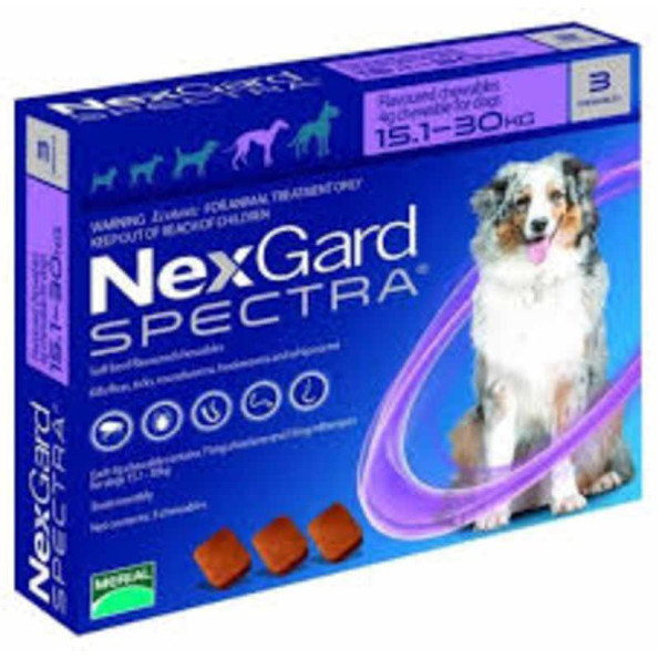 Nexgard Spectra (Нексгард Спектра) - таблетки для собак от блох и клещей L 15-30кг 3 таблетки Nexgard Spectra (Нексгард Спектра) - таблетки для собак от блох и клещей L 15-30кг 3 таблетки