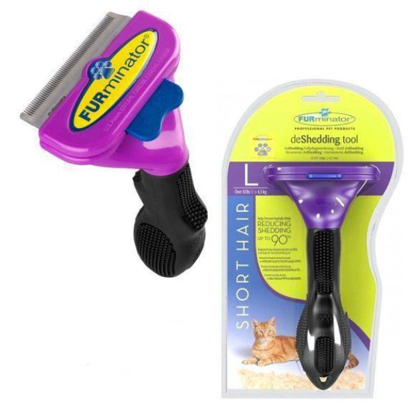 Фурминатор с кнопкой для котов с короткой шерстью Размер S (46 мм ширина лезвия) -
                                                        Фото 2 Фурминатор с кнопкой для котов с короткой шерстью Размер S (46 мм ширина лезвия) -
                                                        Фото 2