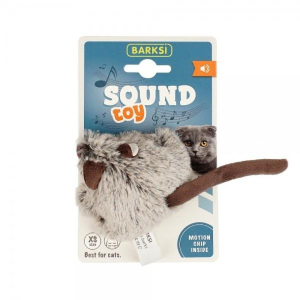 Игрушка для котов Barksi Sound Toy мышка с датчиком касания и звуковым чипом 17 см G70016B -
Фото 3 Игрушка для котов Barksi Sound Toy мышка с датчиком касания и звуковым чипом 17 см G70016B -
Фото 3
