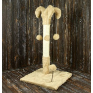 Когтеточка Арлекин, сизаль бежевая