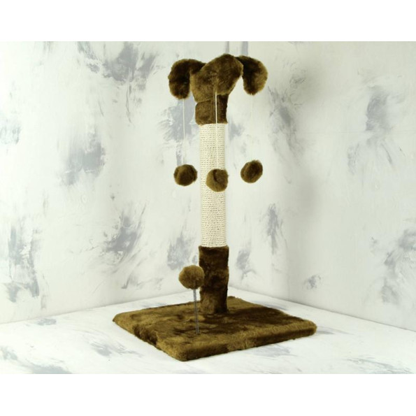 Когтеточка Арлекин, сизаль Коричневая