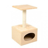 Когтеточка Том Новый мех-джутовая Бежевая