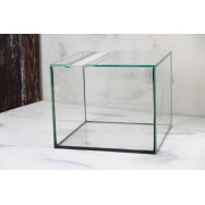 Аквариум для ахатин со стеклянной крышкой и вентиляционной сеткой 36л 40х30х30см