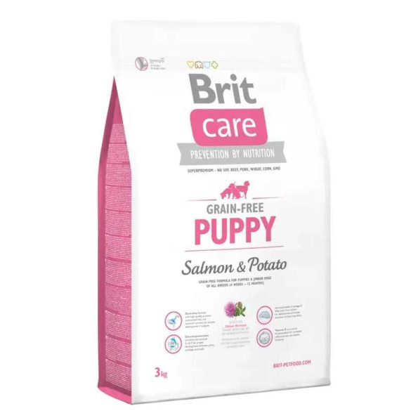 Brit Care GF Puppy для щенков с Лососем и картофелем 3 кг