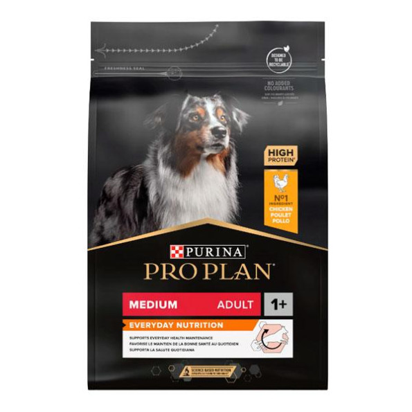 PRO PLAN Adult Medium сухой корм для взрослых собак средних пород с курицей 3 кг PRO PLAN Adult Medium сухой корм для взрослых собак средних пород с курицей 3 кг