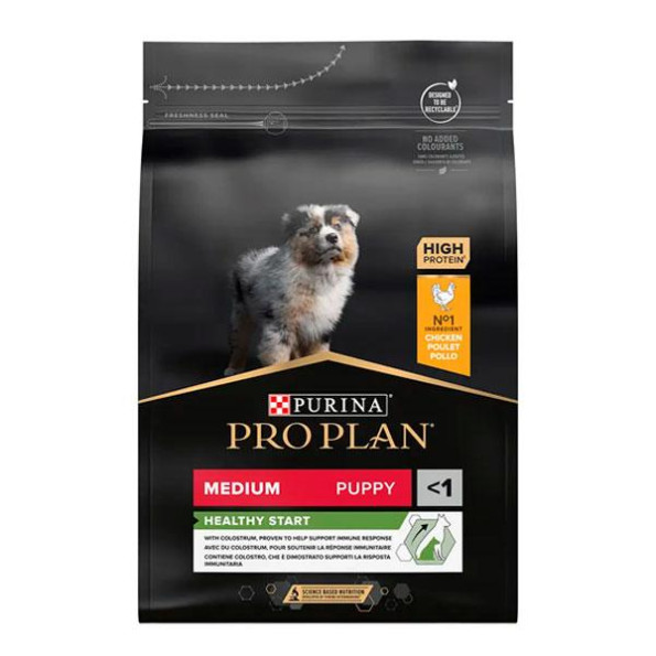 Pro Plan для щенят середніх порід, курка/рис, 3кг 3 кг