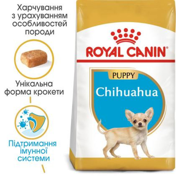 Royal Canin Junior Chihuahua для цуценят породи чихуахуа, 500 г 1,5 кг -
                                                        Фото 2