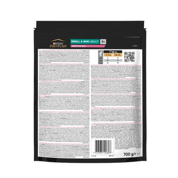 PRO PLAN Small Mini Sensitive Skin сухой корм для взрослых собак мелких пород с чувствительной кожей с лососем 700 г -
                                                        Фото 2 PRO PLAN Small Mini Sensitive Skin сухой корм для взрослых собак мелких пород с чувствительной кожей с лососем 700 г -
                                                        Фото 2