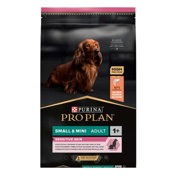 PRO PLAN Small Mini Sensitive Skin сухой корм для взрослых собак мелких пород с чувствительной кожей с лососем 3 кг