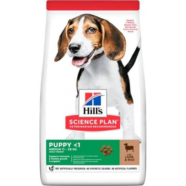 Hills SP Puppy Medium для цуценят середніх порід із ягням та рисом 2,5 кг Hills SP Puppy Medium для цуценят середніх порід із ягням та рисом 2,5 кг
