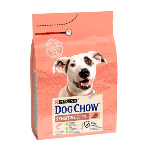 Dog Chow Sensitive Adult 1+ сухой корм для собак с чувствительным пищеварением с лососем 2,5 кг Dog Chow Sensitive Adult 1+ сухой корм для собак с чувствительным пищеварением с лососем 2,5 кг