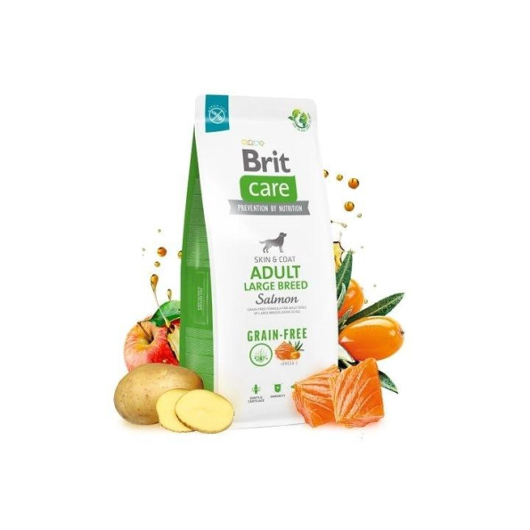 Brit Care Dog Grain-free Adult Large Breed для великих порід собак беззерновий з лососем 3 кг -
                                                        Фото 4
