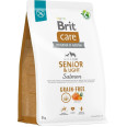 Brit Care Dog Grain-free Senior Light - Сухой беззерновой корм с лососем для пожилых собак всех пород 3 кг