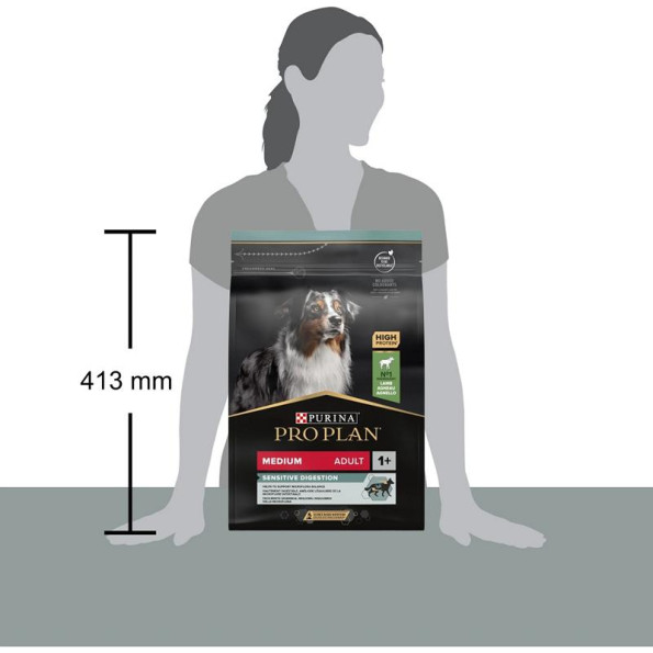 Purina Pro Plan Medium Sensitive Сухой корм для взрослых собак средних пород с чувствительным пищеварением 3 кг -
                                                        Фото 5