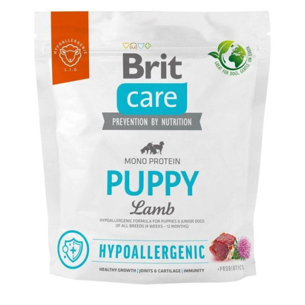 Brit Care Dog Hypoallergenic Puppy Сухой корм для щенков гипоаллергенный с ягненком 1 кг