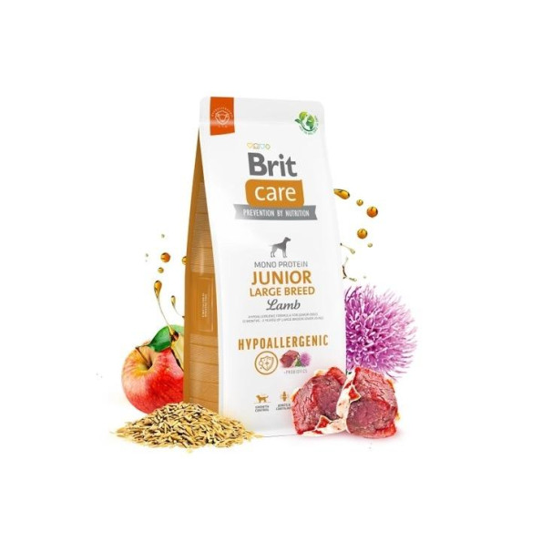 Brit Care Dog Hypoallergenic Junior Large Breed Сухой корм для щенков больших пород гипоаллергенный с ягненком 12 кг -
                                                        Фото 2