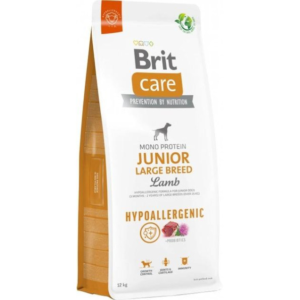 Brit Care Dog Hypoallergenic Junior Large Breed Сухой корм для щенков больших пород гипоаллергенный с ягненком 12 кг