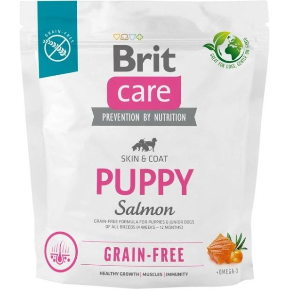 Brit Care Dog Grain-free Puppy Сухой корм для щенков без зерновой с лососем 1 кг
