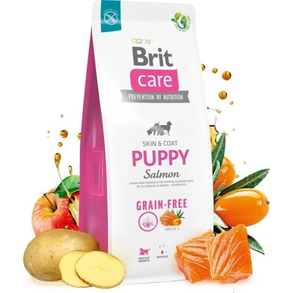 Brit Care Dog Grain-free Puppy Сухой корм для щенков без зерновой с лососем 1 кг -
                                                        Фото 2