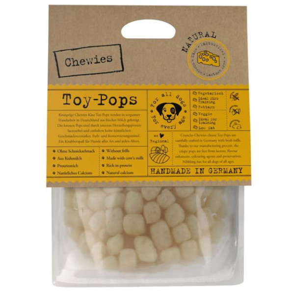 Лакомство Chewies Toy-Pops Сырные шарики для собак хрустящие сушеные (100 натуральное молоко без лактозы) 30 г