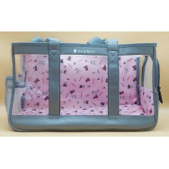 Сумка сіра шкірозамінник вомао 50х30х40 см