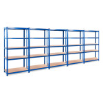 Комплект из пяти стеллажей БОНА-92 СИНИЙ 5 полок МДФ с доставкой