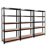 Стелаж металевий ЧОРНИЙ 5 полиць МДФ (Комплект з трьох стелажів БОНА-94 з доставкою) БОНА-94(х3) Стелаж металевий ЧОРНИЙ 5 полиць МДФ (Комплект з трьох стелажів БОНА-94 з доставкою) БОНА-94(х3)