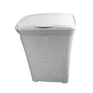 Корзина для белья 50л. ротанг БЕЛАЯ Корзина для белья 50л. ротанг БЕЛАЯ