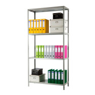 Стеллаж металлический 250х70х50 см СЕРЫЙ 4 полки АНКОР-ПРО для магазина, дома, архива Стеллаж металлический 250х70х50 см СЕРЫЙ 4 полки АНКОР-ПРО для магазина, дома, архива