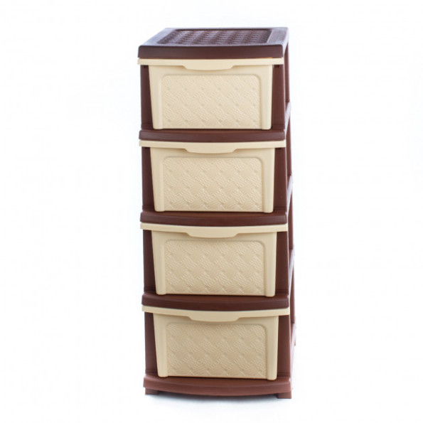 Комод КОМПАКТ ПЛЮС 86х40х34см бежево-коричневый -
                                                        Фото 3