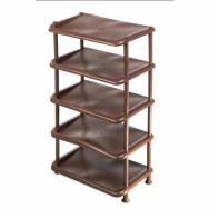 Полиця для взуття БЮДЖЕТ 5 полиць коричнева Полиця для взуття БЮДЖЕТ 5 полиць коричнева