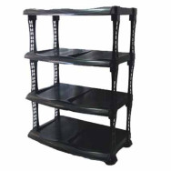 Полиця для взуття ПРЕМІУМ 4 полиці чорна Полиця для взуття ПРЕМІУМ 4 полиці чорна