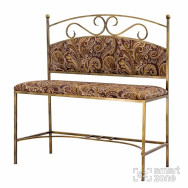 Банкетка с мягкой обивкой РИМ Мона, коричневая