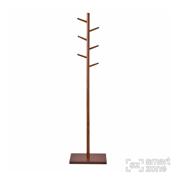 Напольная стойка-вешалка для одежды из дерева РИАЛ коричневый