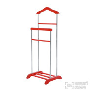 Вешалка для одежды напольная из дерева ТОКИО красный
