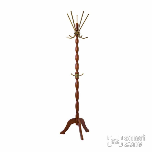 Напольная стойка-вешалка для одежды из дерева АИДА коричневый