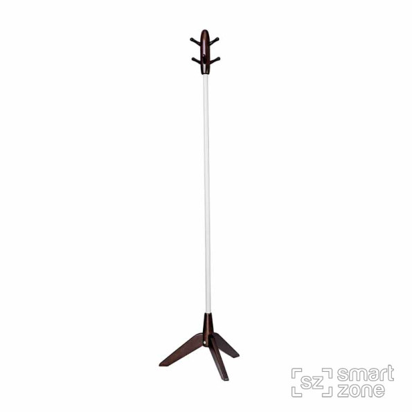 Напольная стойка-вешалка для одежды из дерева НОРА венге-белый Напольная стойка-вешалка для одежды из дерева НОРА венге-белый