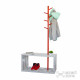Напольная стойка-вешалка для одежды из дерева ОКЕАНА кантри-красный -
                                                        Фото 2