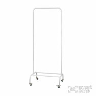 Стійка для одягу БЕРКЛІ білий 190x70x48 на коліщатках