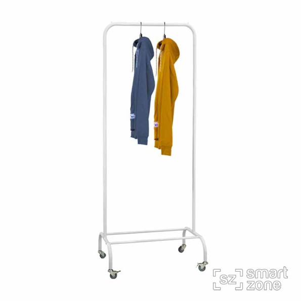 Стійка для одягу БЕРКЛІ білий 190x70x48 на коліщатках -
                                                        Фото 2