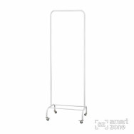 Стійка для одягу БЕРКЛІ білий 215x70x48 на коліщатках