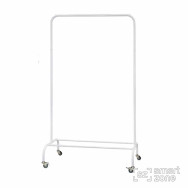 Стійка для одягу АТЛАНТА білий 165x100x48 на коліщатках