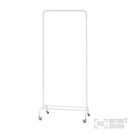 Стійка для одягу АТЛАНТА білий 215x100x48 на коліщатках