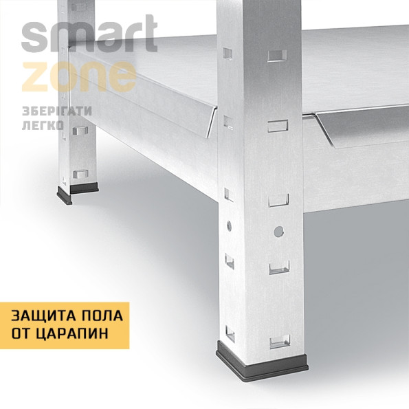 Стелаж металевий 200х90х40 см ЦИНК 5 полиць із металу ХАРДІ-ПРО-1716 для дому, магазину, складу -
                                                        Фото 6