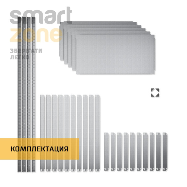 Стеллаж металлический 200х60х45 см ЦИНК 5 полок из металла ХАРДИ-ПРО-7042 для дома, магазина, склада -
                                                        Фото 7