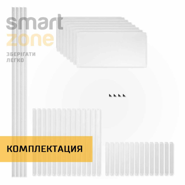 Стеллаж металлический 250х70х40 см БЕЛЫЙ 7 полок из металла ХАРДИ-ПРО-3843 для дома, магазина, склада -
                                                        Фото 8