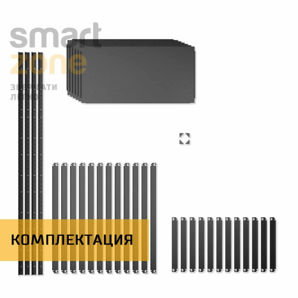 Стеллаж металлический 220х90х40 см ЧЕРНЫЙ 6 полок из металла ХАРДИ-ПРО-10863 для дома, магазина, склада -
                                                        Фото 7