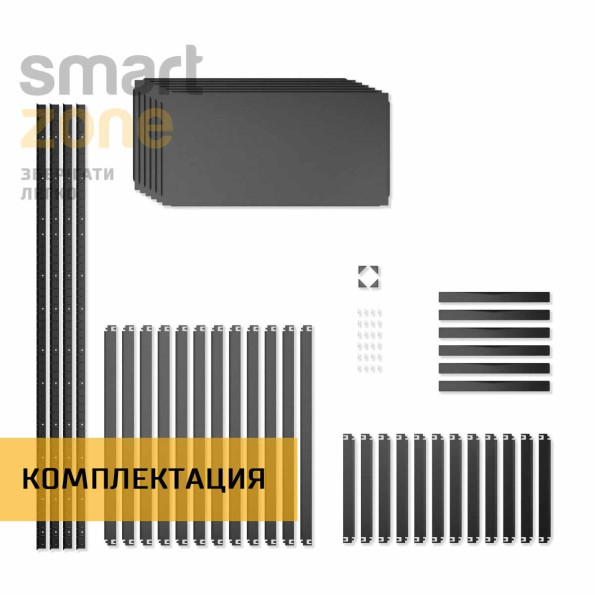 Стеллаж металлический 180х110х30 см ЧЕРНЫЙ 6 полок из металла ХАРДИ-ПРО-5185 для дома, магазина, склада -
                                                        Фото 8